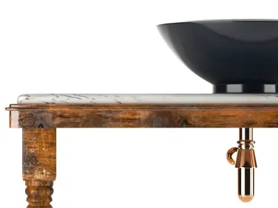 Wooden Washbasin 3D model