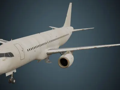  Airliner 1B Low-poly 3D model