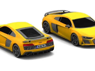 Vehicle-Pack Low-poly 3D model