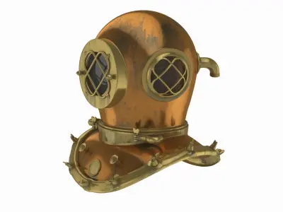 Scuba helmet 3D model