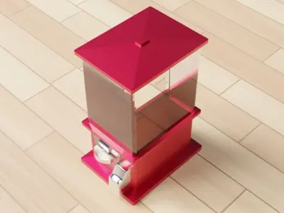 Gachapon Capsule Toy 3D model