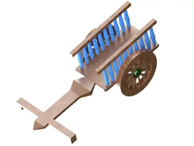 classic village vehicle 3D model