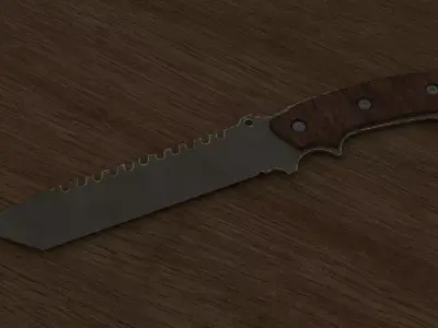 tactical knife  Free low-poly 3D model