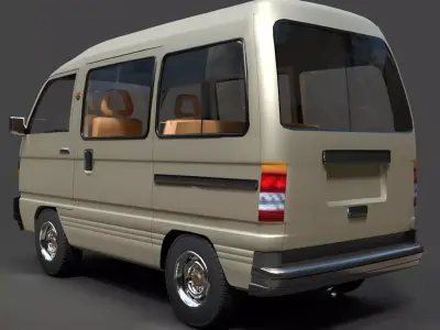 Suzuki Carry Pickup - Optimized High-Quality 3D Model 3D model
