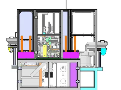 UV dispensing and CCD detection all-in-one machine 3D model