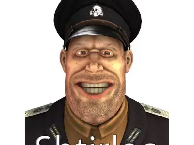 Shtirlec wwii soldier in uniform 3D model