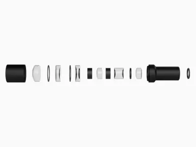 Optical Lens Barrel Assembly 3D model