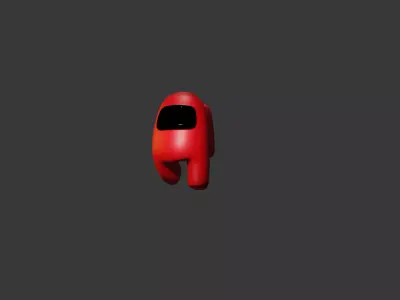 AMONG US  BLENDER 3D CHERACTOR  Low-poly 3D model