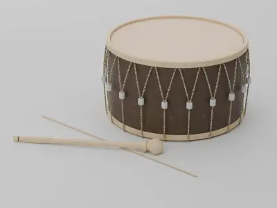 3D Ramadan Traditional Drum 3D model