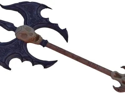 Stylized War-Axe - GameReady Low-poly 3D model