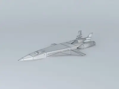 Spaceliner israeli jet plane Free 3D model