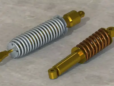 Shock absorber Free 3D model