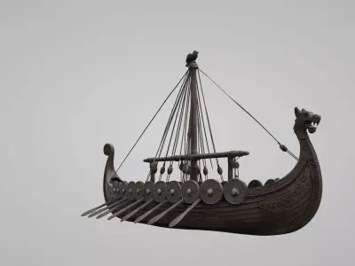  Viking character T-POSE 3D model Low-poly 3D model