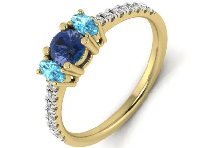 Women ring 3dm Render details 3D print model