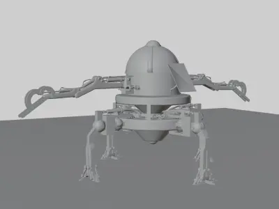 Hydraulic robot 3D model