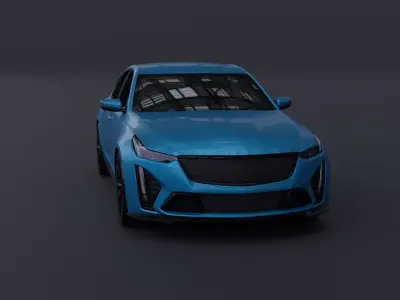 Generic Sedan 7 Low-poly 3D model