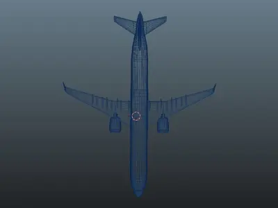 A321 Neo XLR  Low-poly 3D model