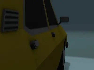 LOW POLY Anadol Car Free low-poly 3D model