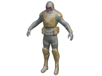 Sci fi Character Robot Low-poly 3D model