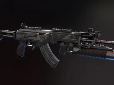 STV-380 with OPL40M Low-poly 3D model