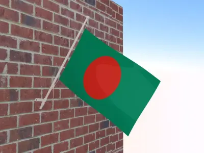 Flag of Bangladesh 3D model