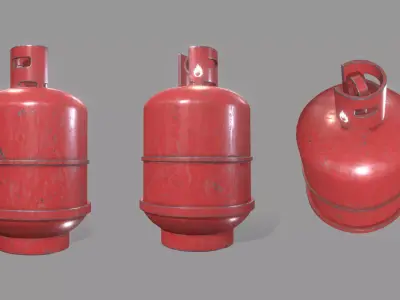 Gas bottle 3D model purchase