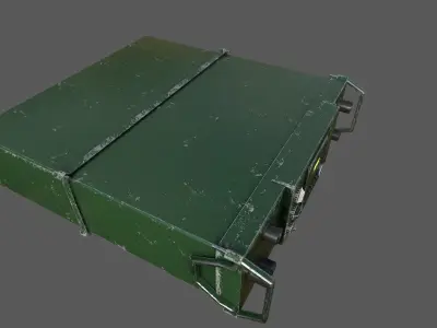 radio military Low-poly 3D model buy