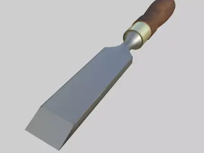 Firmer Chisel Low-poly 3D model