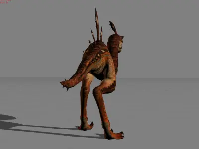 Raptors Animal Low-poly 3D model
