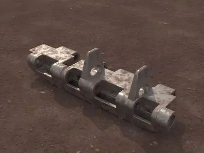Track link Kgs-725 for Tiger 1 3D model