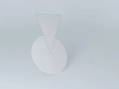 Circle perpendicular to line Free 3D model