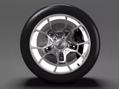 Dodge Challenger GT AWD 2017 wheel 3D model