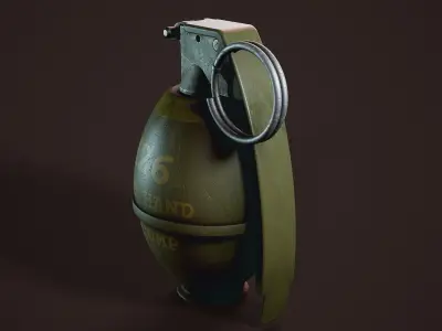 M26 grenade Low-poly 3D model buy