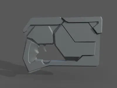 Cyber Pistol  3D model