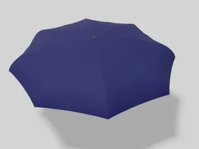 Folding umbrella Navy Free 3D model