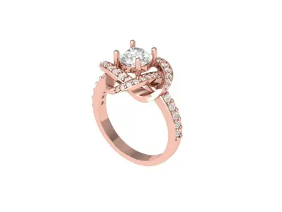 Wedding Ring 3D print model 92