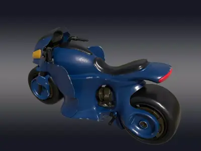 3D Heavy Bike Yamaha Low-poly 3D model