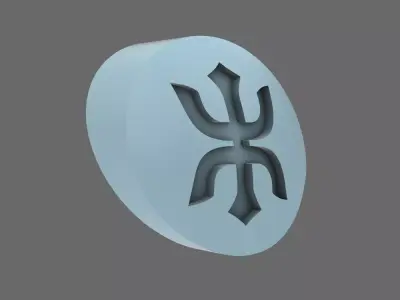 Red Ronin Chapter DV04 Shoulder Circle Symbols 3D print model