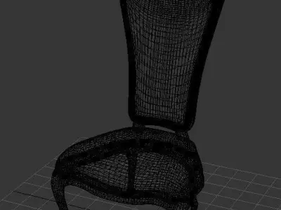 Antique Chair 3D model 5