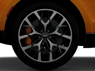 Aston Martin DBX North America 2021 wheel 3D model