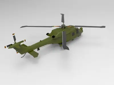 AgustaWestland AW159 3D model purchase