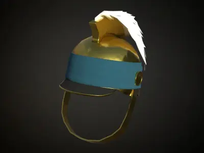 8 American civil war era headwear and helmets works on roblox Low-poly 3D model
