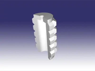 POM 3-2 in section 3D print model