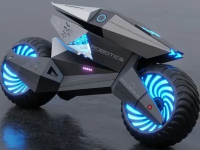 Motorcycle Robot 3D model purchase