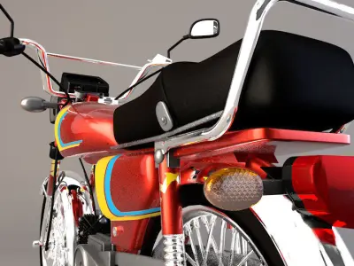 Motor Cycle CD70 3D model