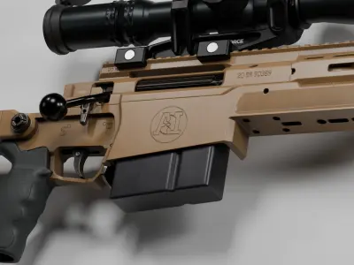 Accuracy International AXSR 300 Norma Low-poly 3D model