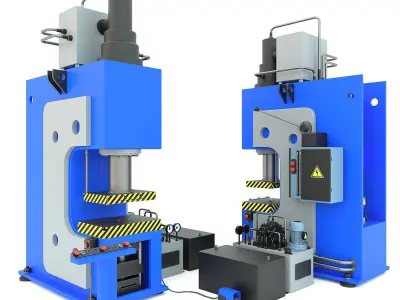 Industrial machine tool hydraulic press PYE250A 3D model