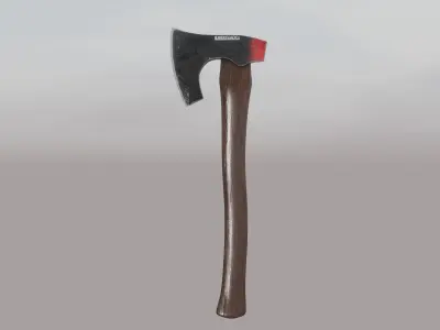 Metal Axe Low-poly 3D model purchase