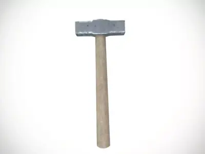 Iron Hammer Low-poly 3D model