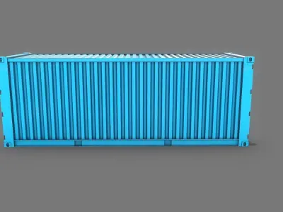 Container Real-Time Low-poly 3D model